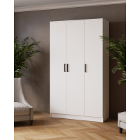 Шкаф комбинированный Ларс (1,2) без зеркала белый