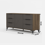 СГ Палау Комод табак/ грей софт