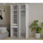 Набор Шкаф Фиеста + антресоль (Белый/Белый Софт) 1332х2600х500