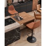 Стул барный Code экокожа коричневый