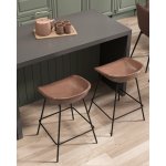 Стул полубарный Фуриоса экокожа коричневый