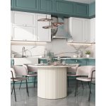 Кресло Нэлли New буклированный велюр серый