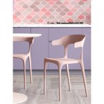 Стул Neo  пластик нежно-розовый
