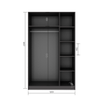 Шкаф Бостон 1200*2200*500 (Графит)