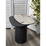 Стол кофейный ARVID PANDORA  керамика на стекле/ окрашенный МДФ / темно-серый МДФ каркас ®DISAUR