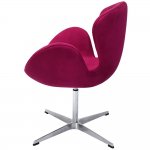 Кресло SWAN STYLE CHAIR винный, искусственная замша Кресло SWAN STYLE CHAIR винный, искусственная замша