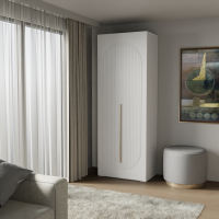 Шкаф Фиеста 802х2200х500 (Белый/Белый Софт)