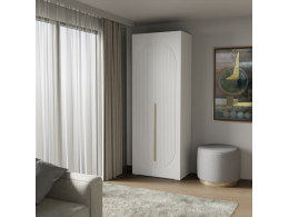 Шкаф Фиеста 802х2200х500 (Белый/Белый Софт)