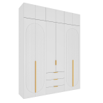 Набор Шкаф Фиеста + антресоль (Белый/Белый Софт) 2002*2600*500