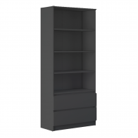 Стеллаж Мальм 3 ящика (804х1800х350) Графит