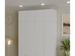 Антресоль Фиеста 1332х400х500 (Белый/Белый Софт)