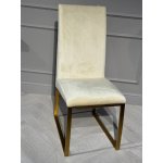 Стул обеденный Милан MC819-BG-1, 63х45х99, бежевый/матовое золото