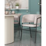 Кресло Нэлли New буклированный велюр серый