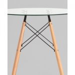 Стол Eames DSW NEW D80 стеклянный