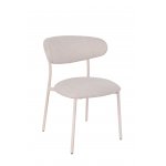 Стул обеденный Ayla серый белые ножки 2 шт.