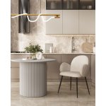 Стул обеденный Wave Stripes букле светло-серый