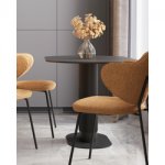 Стол обеденный Mystery 130х80 см чёрный керамика