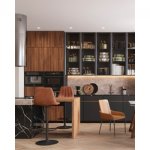 Стул барный Code экокожа коричневый