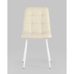 Стул Oliver экокожа белый белые ножки 2 шт