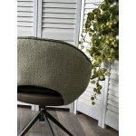 Стул ANABEL 360 град. поворот Зеленый F07-003-01 / MONTECRISTO 8421 / серый каркас, ®DISAUR