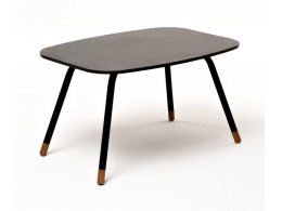 "Верона" журнальный столик из HPL 70х50, H40, каркас черный муар, цвет столешницы "серый гранит" "Верона" журнальный столик из HPL 70х50, H40, каркас черный муар, цвет столешницы "серый гранит"