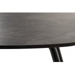 "Верона" журнальный столик из HPL 70х50, H40, каркас черный муар, цвет столешницы "серый гранит"