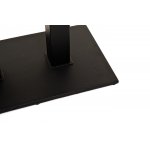 "Каффе" обеденный стол из HPL 140х70см, цвет "дуб", подстолье двойное черное