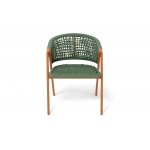 "Амстердам" плетеный стул из искусственного ротанга, цвет зеленый