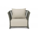 "Валенсия" кресло из искусственного ротанга, цвет серый