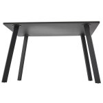 Стол ТИК ТАК 120 ОНИКС, керамика / Черный каркас М-City