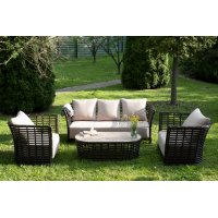 "Валенсия" лаунж-зона из искусственного ротанга, цвет бронзовый