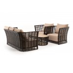 "Валенсия" лаунж-зона из искусственного ротанга, цвет бронзовый