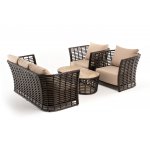 "Валенсия" лаунж-зона из искусственного ротанга, цвет бронзовый