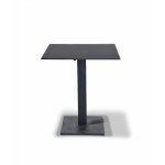 "Каффе" интерьерный стол из HPL квадратный 64х64см, цвет "серый гранит"