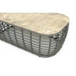 "Ницца" журнальный столик из искусственного ротанга, цвет серый