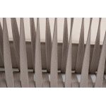 "Касабланка" диван 2-местный плетеный из роупа, каркас алюминий белый муар, роуп бежевый 20мм, ткань бежевая 15052