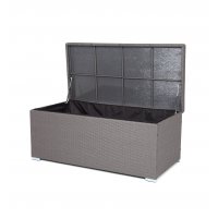 "Порту" сундук водонепроницаемый из искусственного ротанга, цвет графит