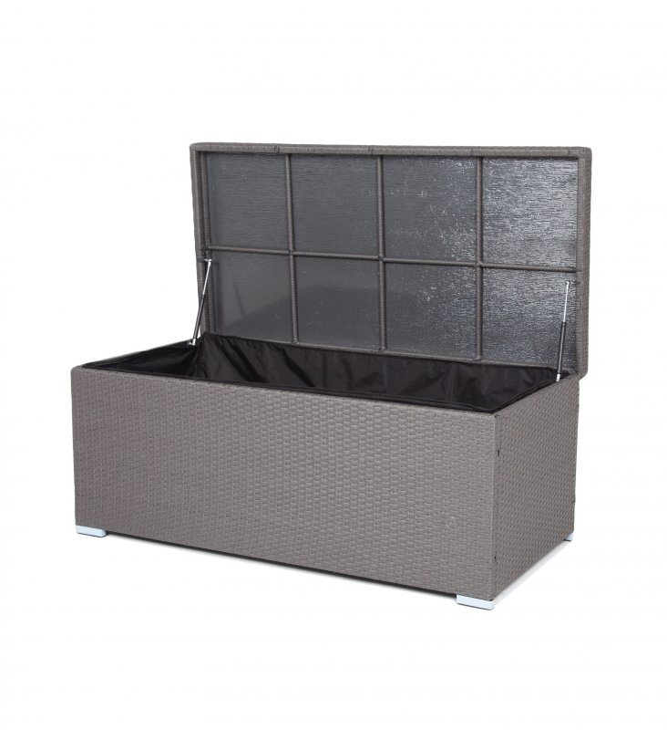 "Порту" сундук водонепроницаемый из искусственного ротанга, цвет графит "Порту" сундук водонепроницаемый из искусственного ротанга, цвет графит