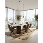 Стул АНДЕРС (ANDERS) 360 град., цвет КОРИЧНЕВЫЙ EYELASH-171 фактурный шенилл/ ЧЕРНЫЙ каркас, ®DISAUR Стул АНДЕРС (ANDERS) 360 град., цвет КОРИЧНЕВЫЙ EYELASH-171 фактурный шенилл/ ЧЕРНЫЙ каркас, ®DISAUR