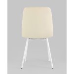 Стул Oliver экокожа белый белые ножки 2 шт