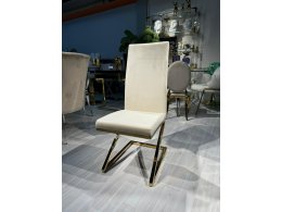 Стул обеденный Палермо MC799-BG-2, 60х46х105 см, бежевый/глянцевое золото