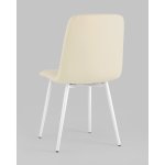 Стул Oliver экокожа белый белые ножки 2 шт