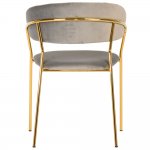 Комплект из 4-х стульев Turin латте, золотые ножки