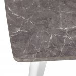 Стол Oslo раскладной 120-160x80x76см, Мрамор Сиена, белый Стол Oslo раскладной 120-160x80x76см, Мрамор Сиена, белый