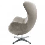 Кресло EGG STYLE CHAIR латте, искусственная замша Кресло EGG STYLE CHAIR латте, искусственная замша