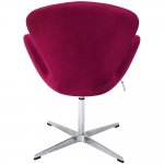 Кресло SWAN STYLE CHAIR винный, искусственная замша Кресло SWAN STYLE CHAIR винный, искусственная замша