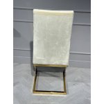 Стул обеденный Милан MC819-BG-1, 63х45х99, бежевый/матовое золото