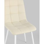 Стул Oliver экокожа белый белые ножки 2 шт
