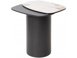 Стол кофейный ARVID PANDORA  керамика на стекле/ окрашенный МДФ / темно-серый МДФ каркас ®DISAUR