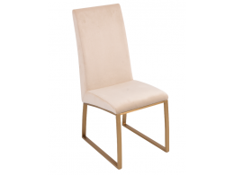 Стул обеденный Милан MC819-BG-1, 63х45х99, бежевый/матовое золото Стул обеденный Милан MC819-BG-1, 63х45х99, бежевый/матовое золото